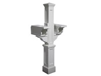 Picture of Rockport Double Mail Post White