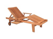 Picture of Classic Chaise Lounge Chair with Arms