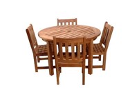 Picture of Classic 5 Piece Round Table Side Chair Set