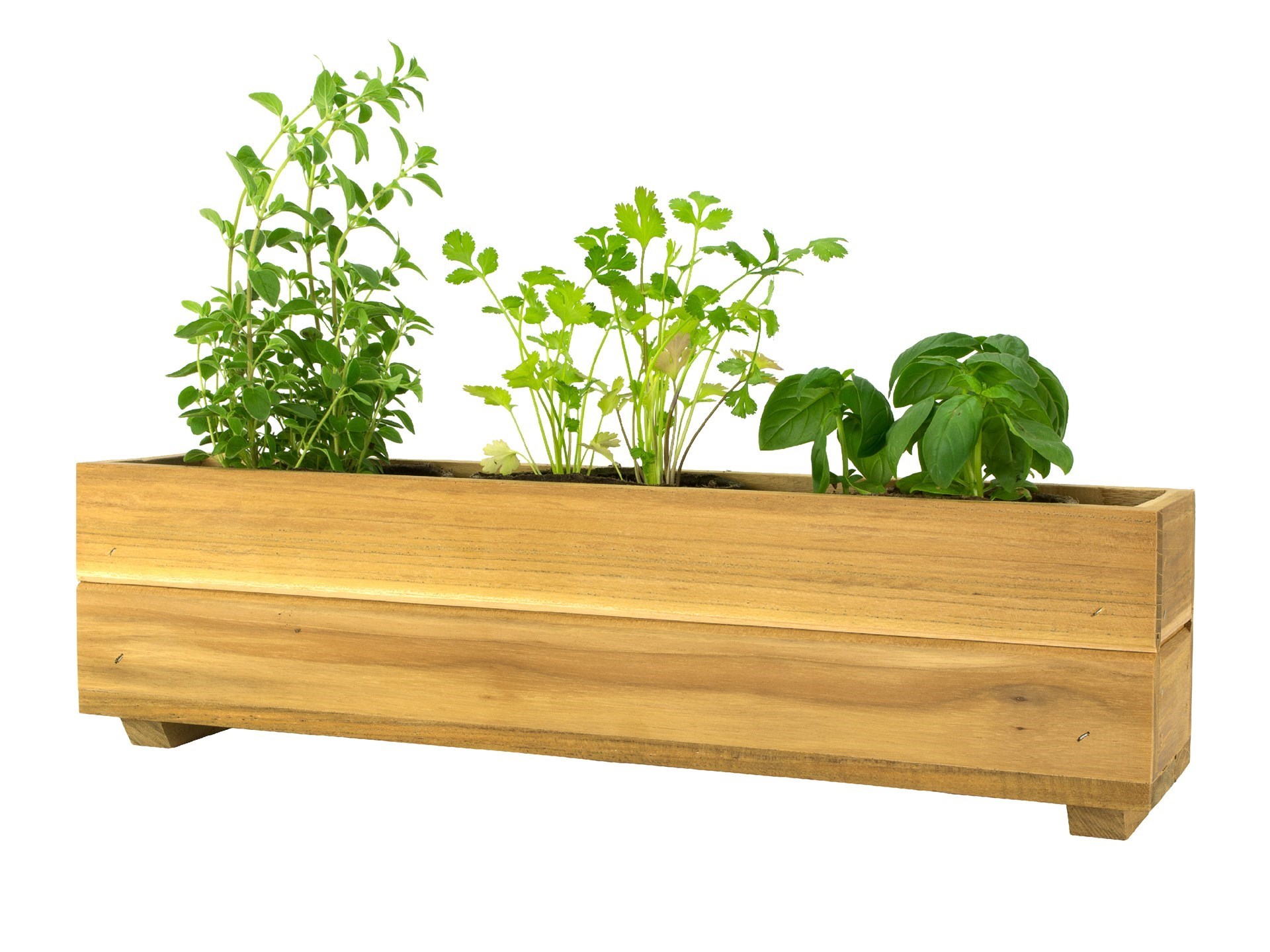 teak herb planter box - attribute variants - teak planter™